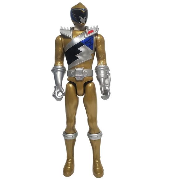 Power Rangers Dino Charge Gold Ranger 12inch Poseable Action Figure Pre Owned - Picture 1 of 9
